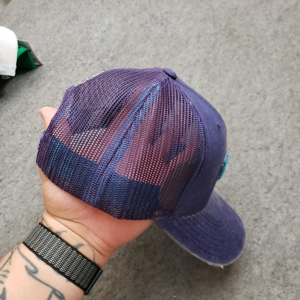 NEW Charlotte Hornets Hat Cap Snap Back Purple Blue Adidas NBA Basketball Men A4